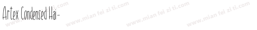 Artex Condensed Hai字体转换